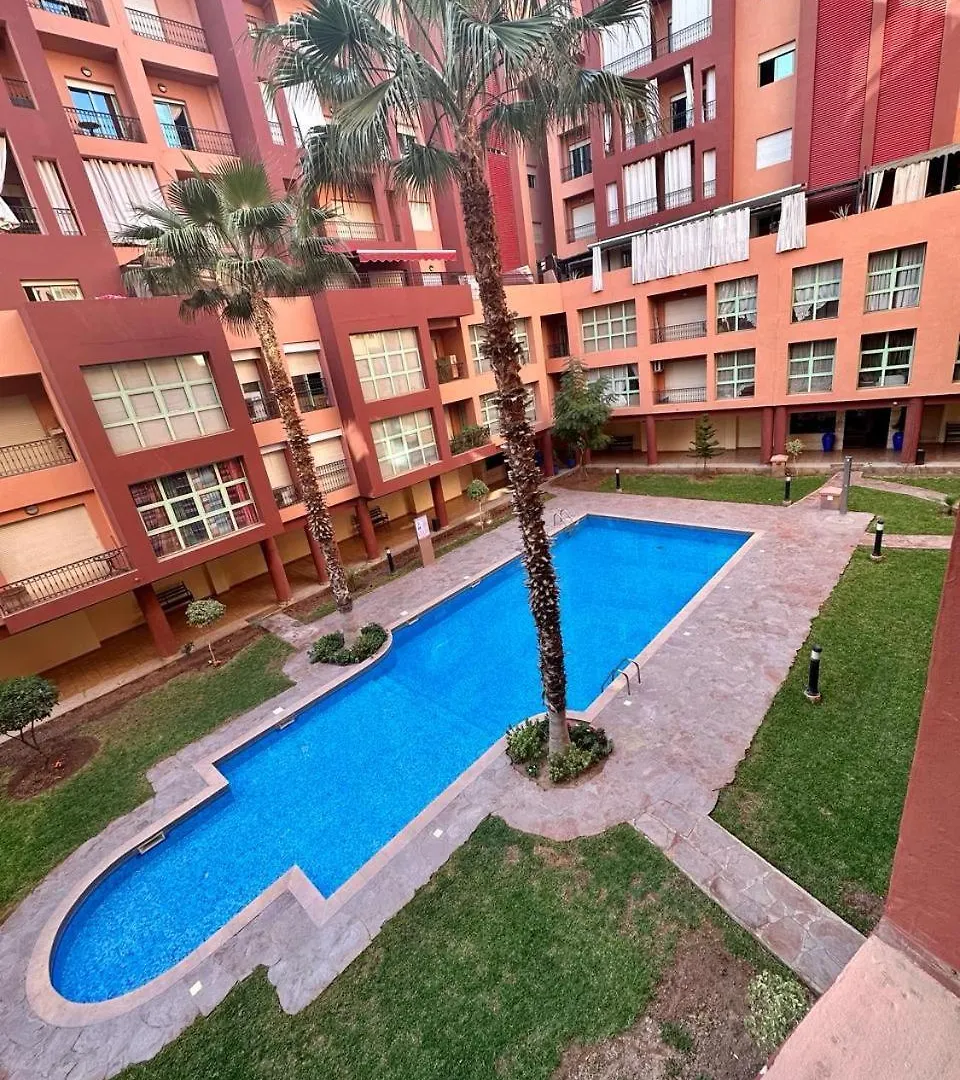 Majorelle Garden Family Apartment With Swimming Pool And Cozy Terrace Marrakesz
